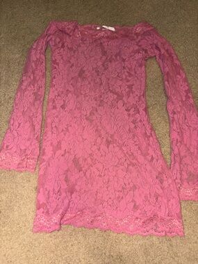 Vintage Y2K Lace Lingerie Dress Nighie Victoria’s Secret Pink Small 00’